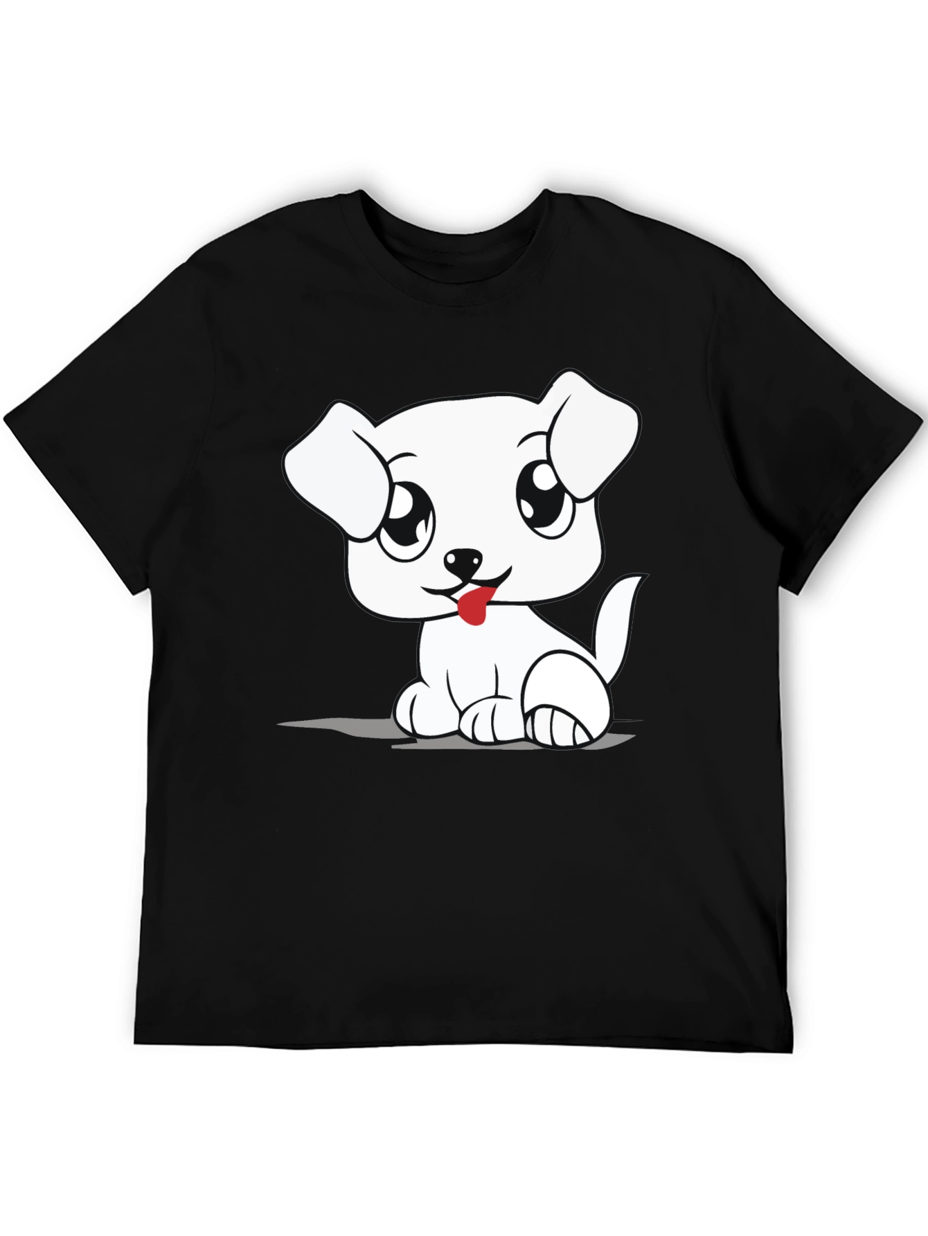 Cute Cartoon Dog Graphic T-Shirt