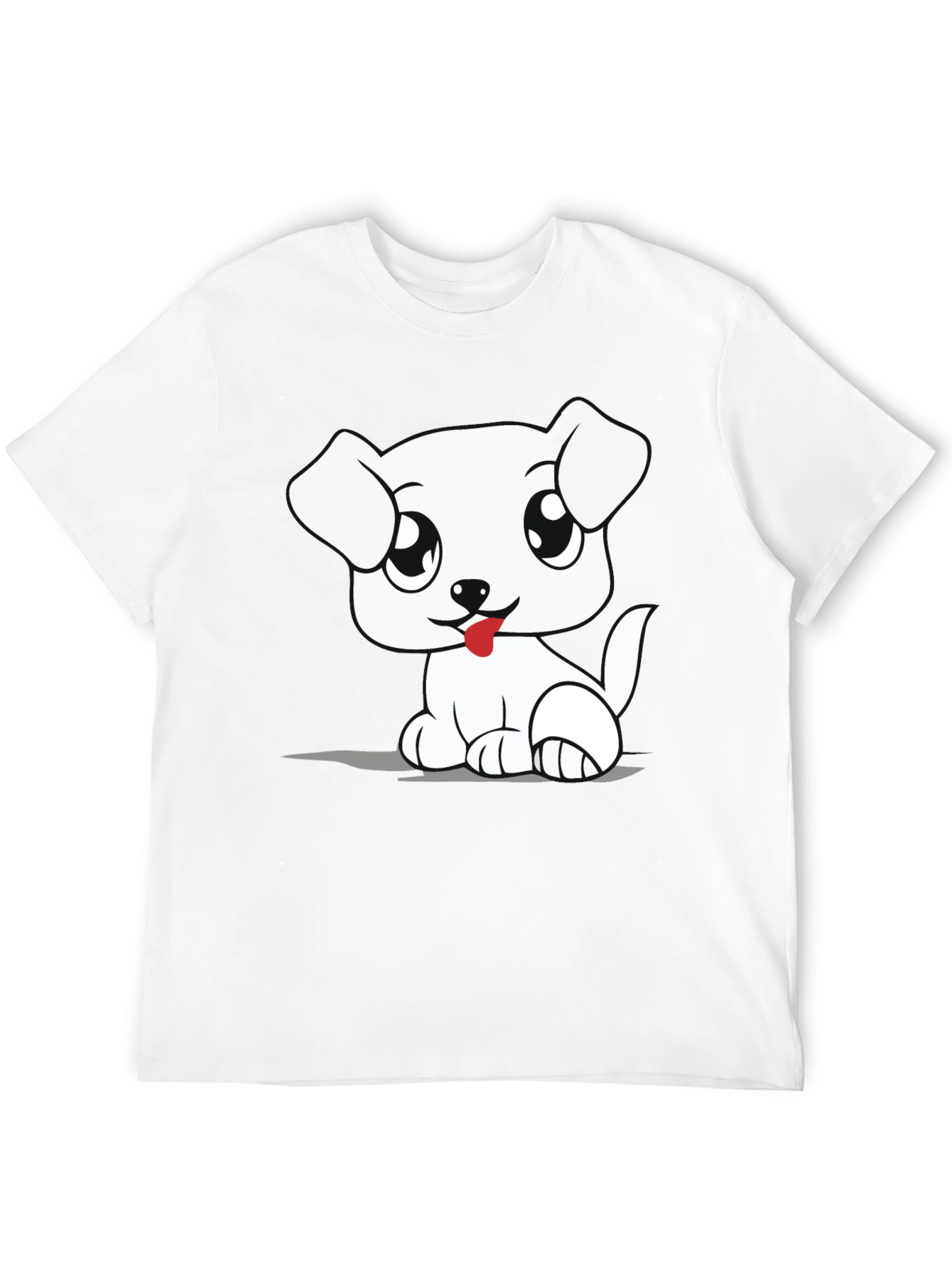 Cute Cartoon Dog Graphic T-Shirt