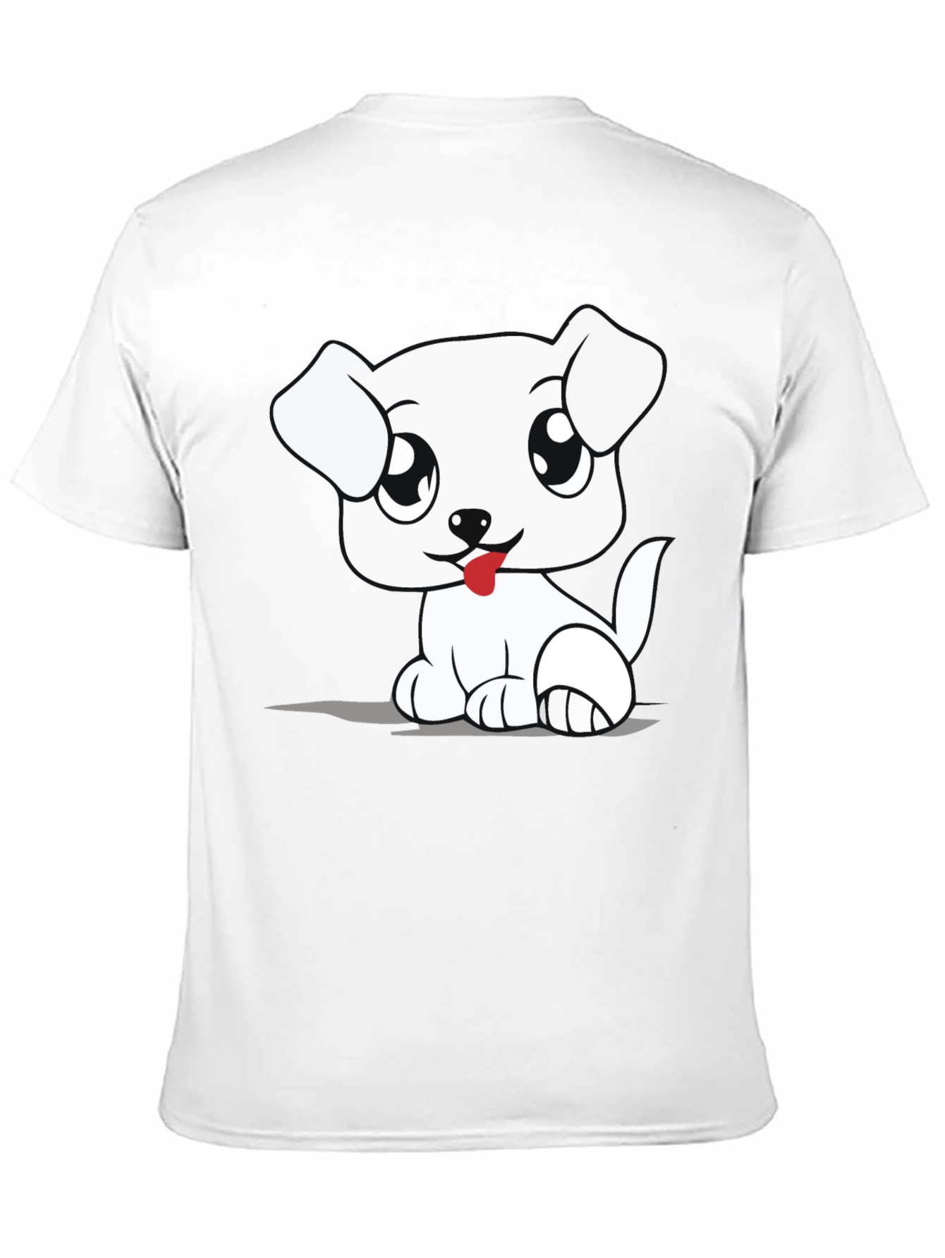 Cute Cartoon Dog Graphic T-Shirt
