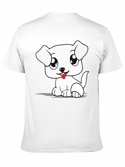 Cute Cartoon Dog Graphic T-Shirt