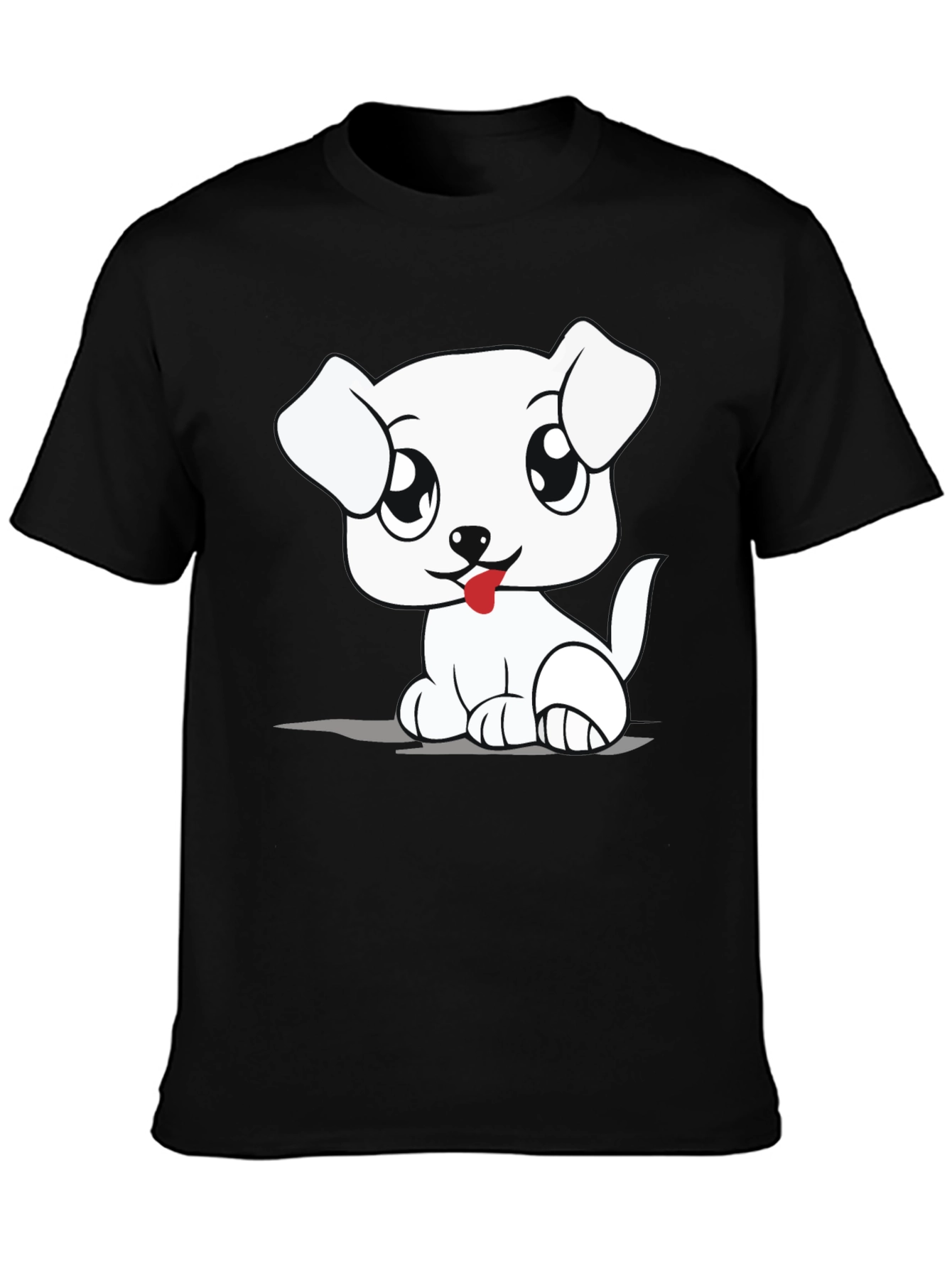 Cute Cartoon Dog Graphic T-Shirt