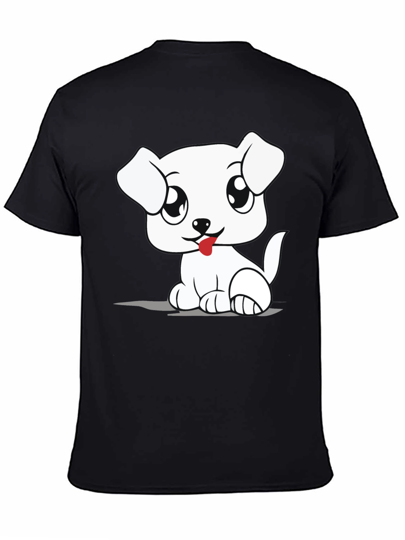 Cute Cartoon Dog Graphic T-Shirt