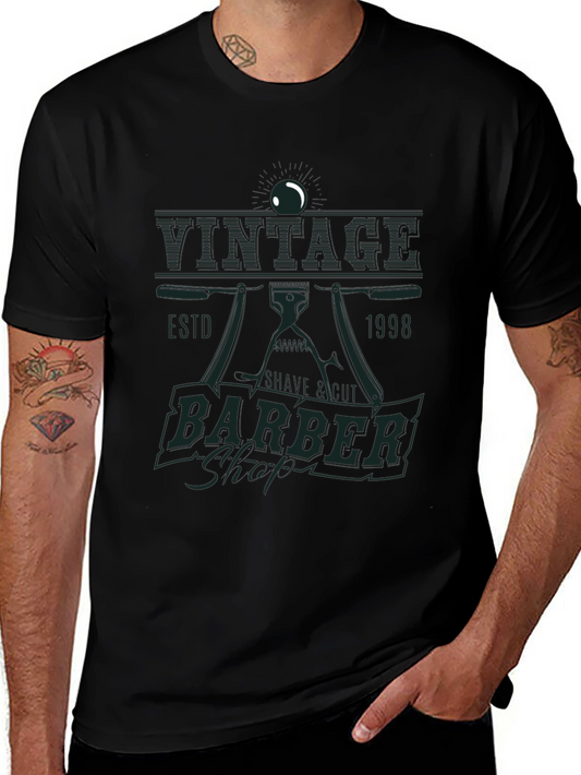 Vintage Barber Shop T-Shirt - Est. 1998