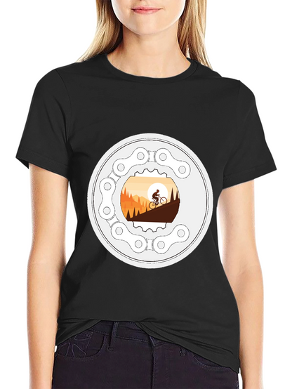 Mountain Biking T-Shirt - Cycle Adventure Design