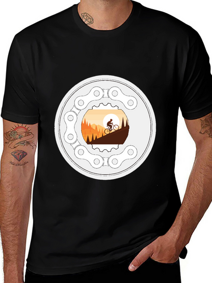 Mountain Biking T-Shirt - Cycle Adventure Design