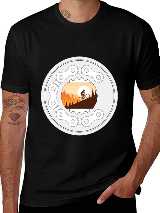 Mountain Biking T-Shirt - Cycle Adventure Design