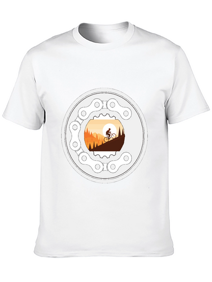 Mountain Biking T-Shirt - Cycle Adventure Design