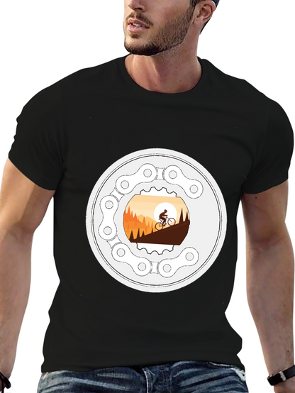 Mountain Biking T-Shirt - Cycle Adventure Design