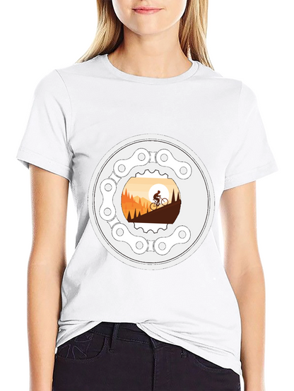 Mountain Biking T-Shirt - Cycle Adventure Design