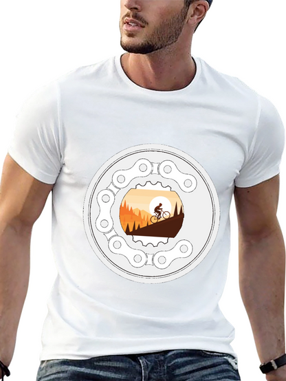 Mountain Biking T-Shirt - Cycle Adventure Design
