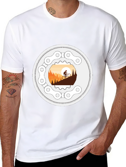 Mountain Biking T-Shirt - Cycle Adventure Design