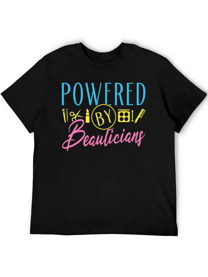 Powered By Beauticians Graphic Tee - Black