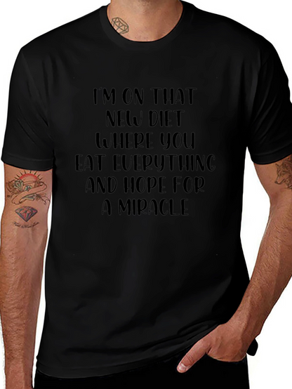 Diet Miracle Black T-Shirt