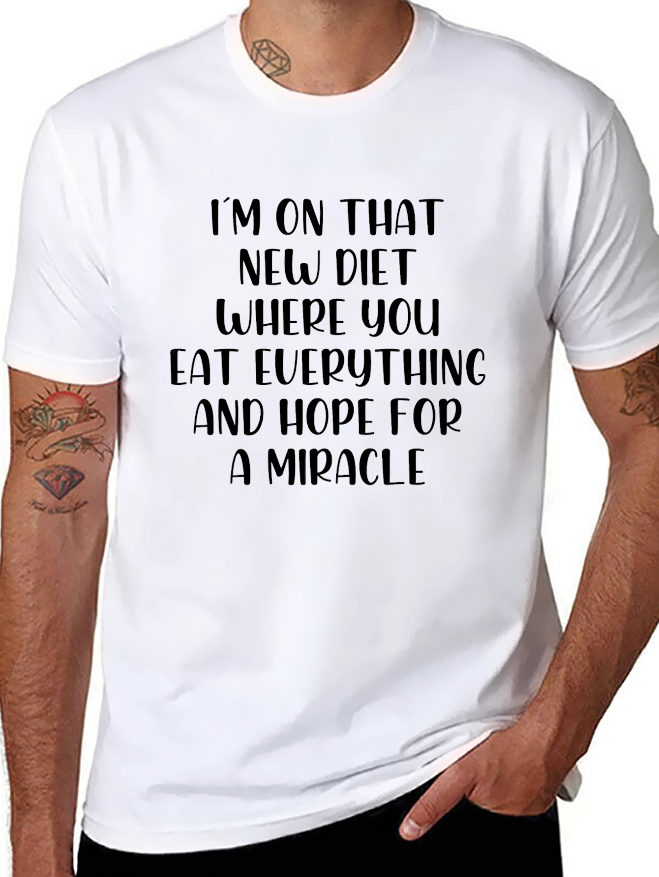 Diet Miracle Black T-Shirt