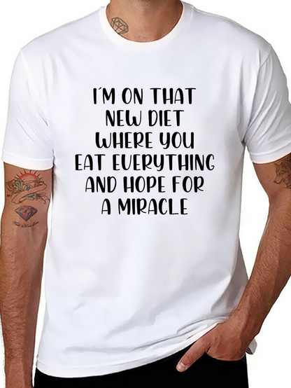 Diet Miracle Black T-Shirt