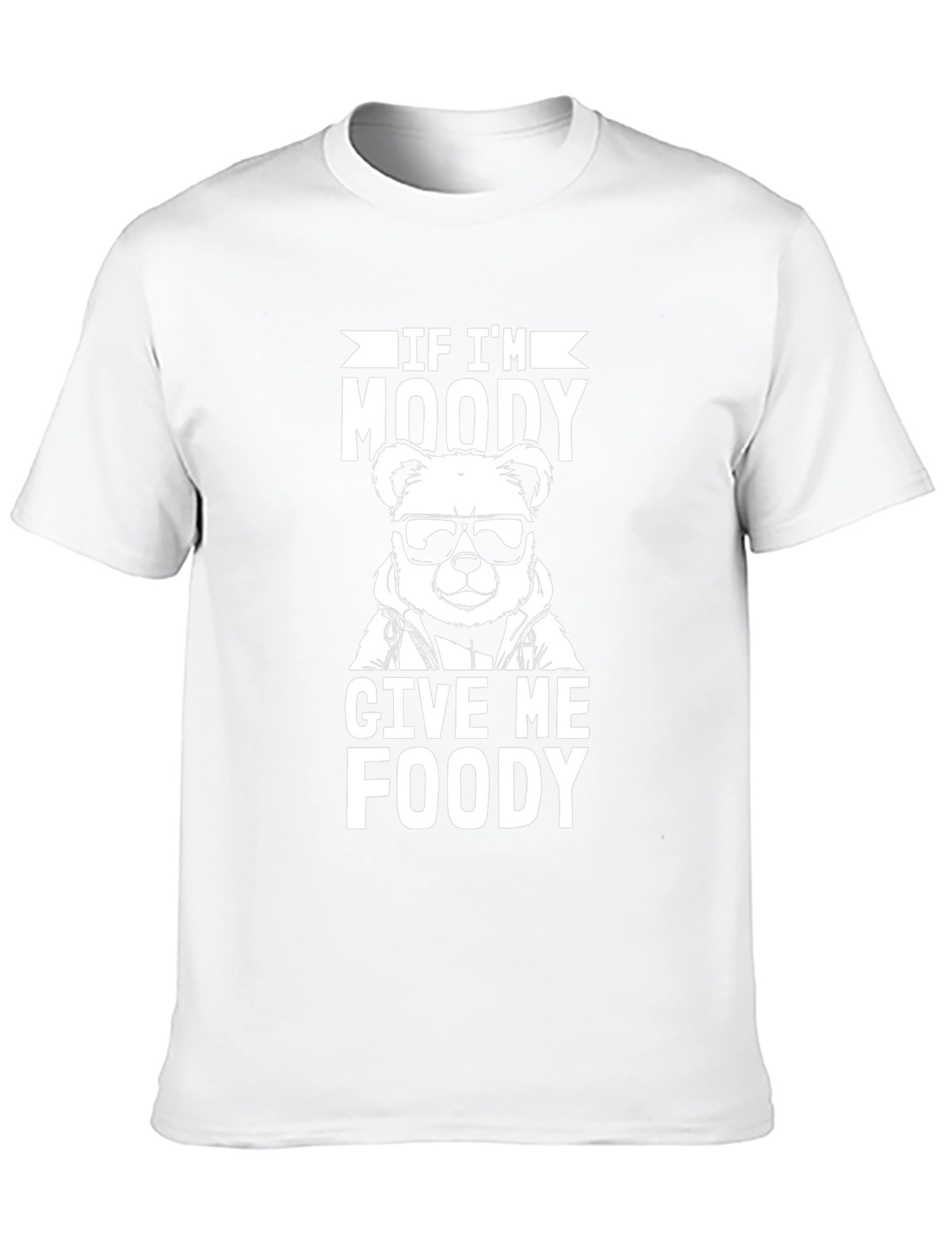 Moody Bear Foody Black Graphic T-Shirt