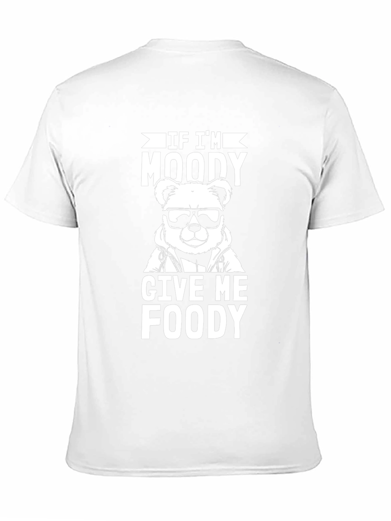 Moody Bear Foody Black Graphic T-Shirt