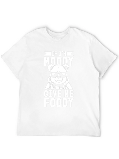 Moody Bear Foody Black Graphic T-Shirt