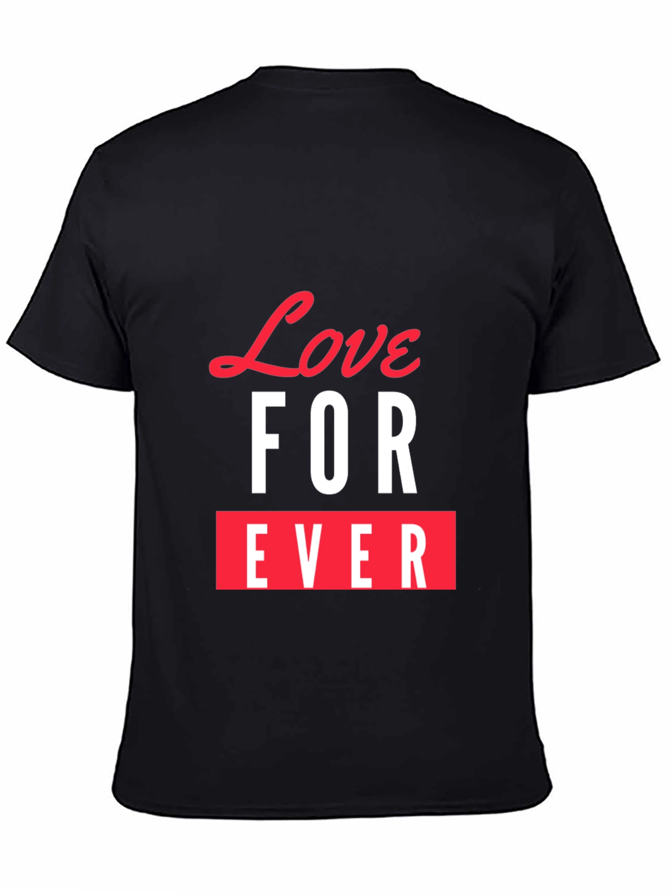 Love Forever Graphic Tee - Stylish Black T-Shirt