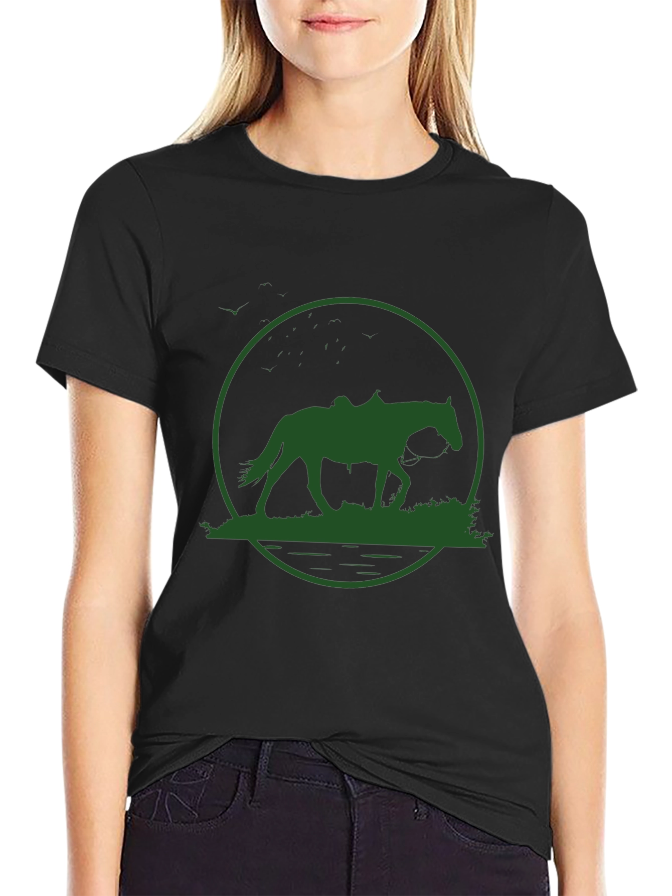 Horse Silhouette Graphic Tee