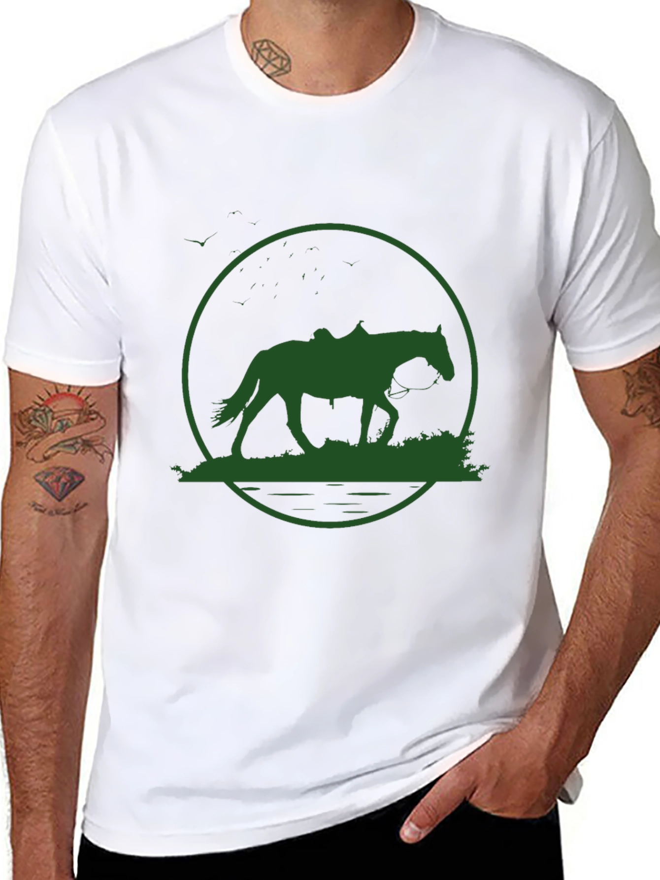 Horse Silhouette Graphic Tee