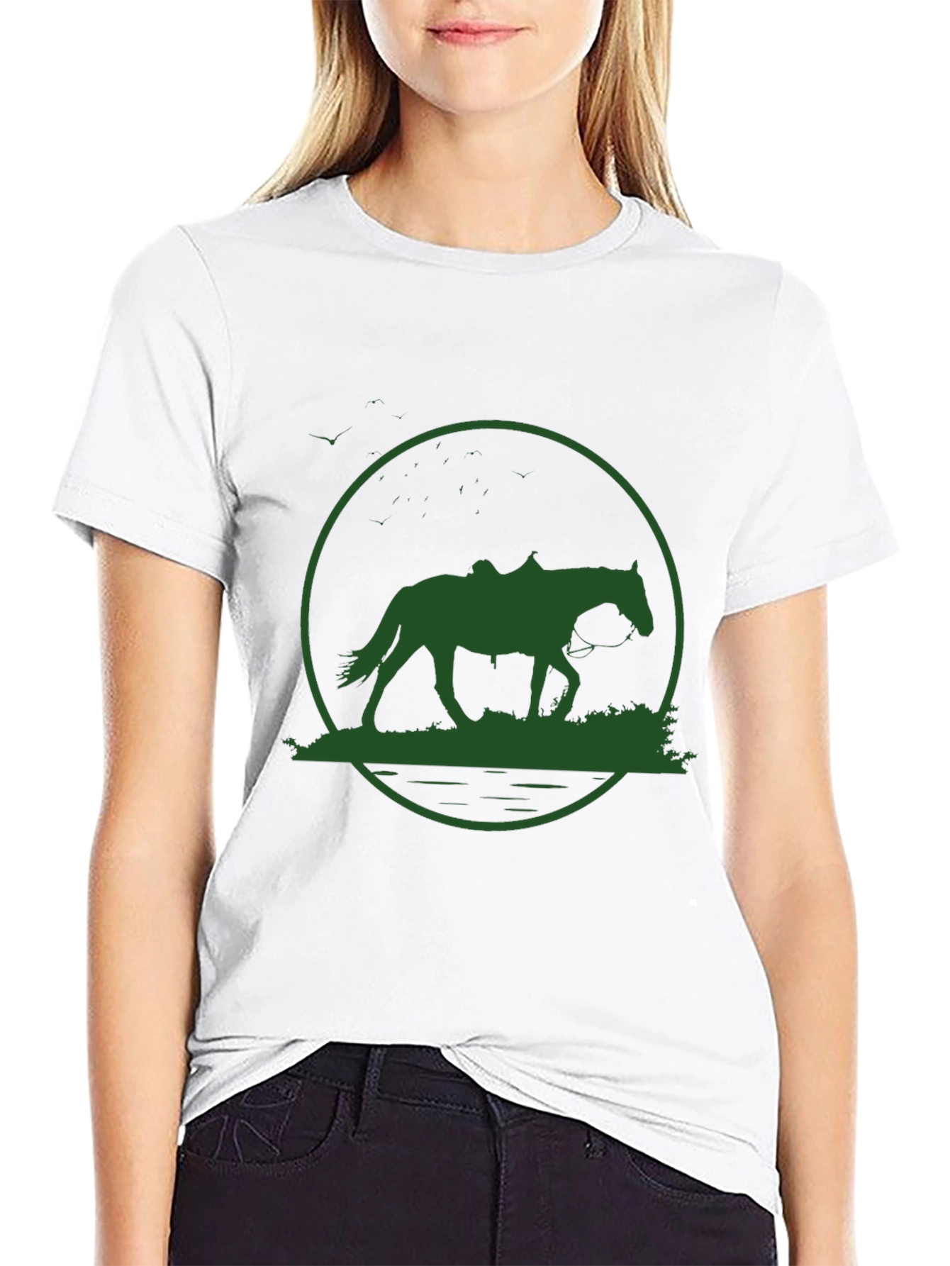 Horse Silhouette Graphic Tee
