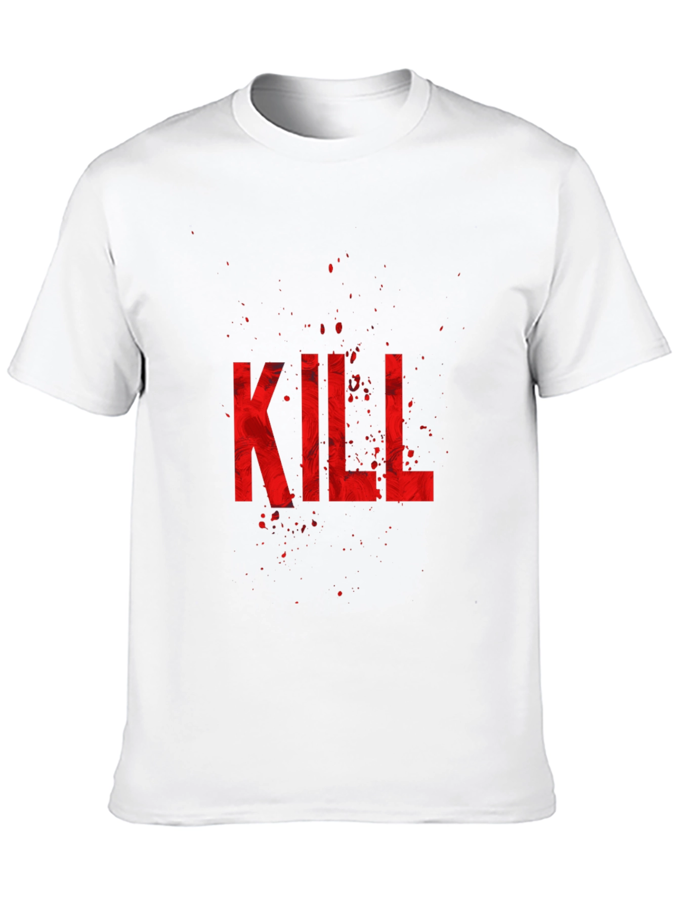 Edgy Kill Graphic Black T-Shirt