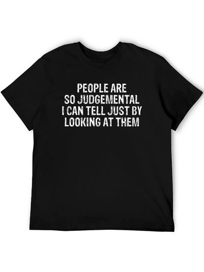 Judgemental Funny Sarcastic Graphic Tee