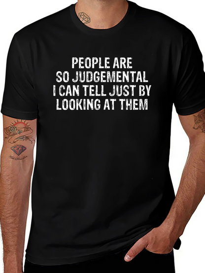 Judgemental Funny Sarcastic Graphic Tee