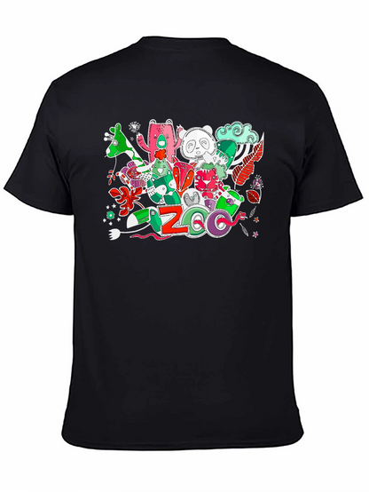 Zoo Animal Graphic Print T-Shirt