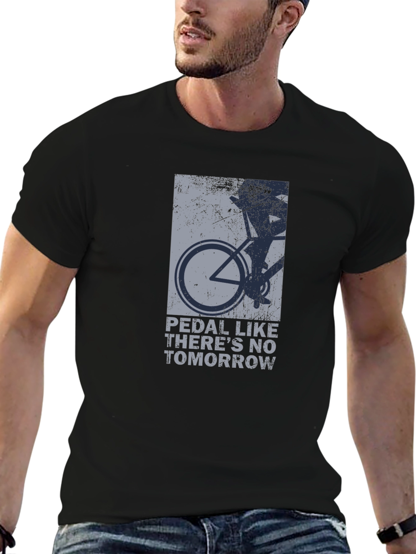 Pedal Like Theres No Tomorrow Graphic Tee