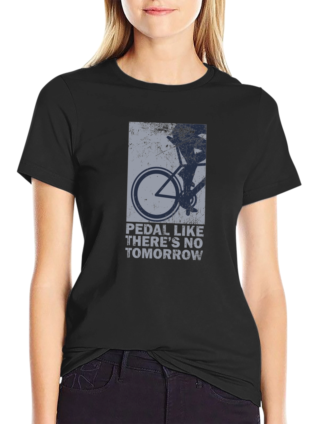 Pedal Like Theres No Tomorrow Graphic Tee