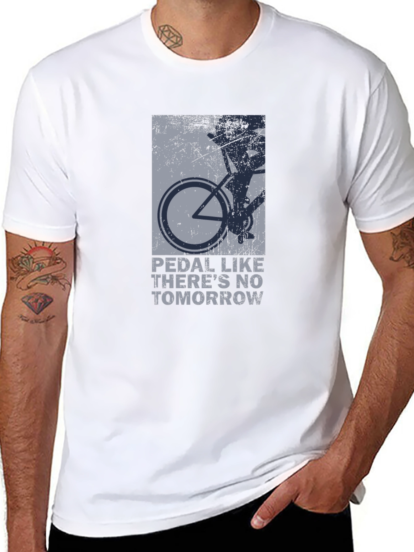 Pedal Like Theres No Tomorrow Graphic Tee