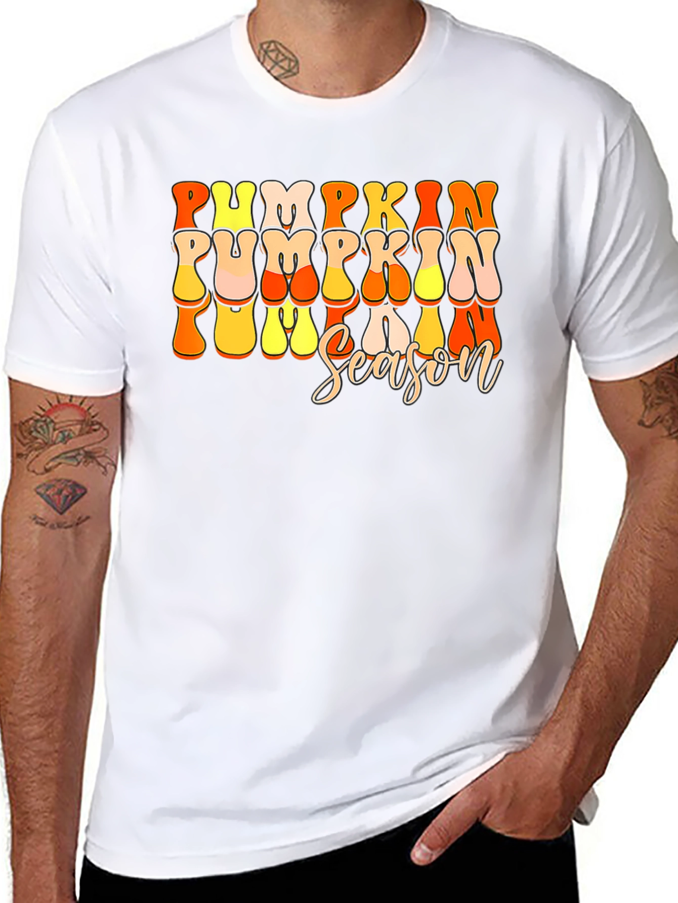 Pumpkin Season Graphic Tee - Fall Apparel