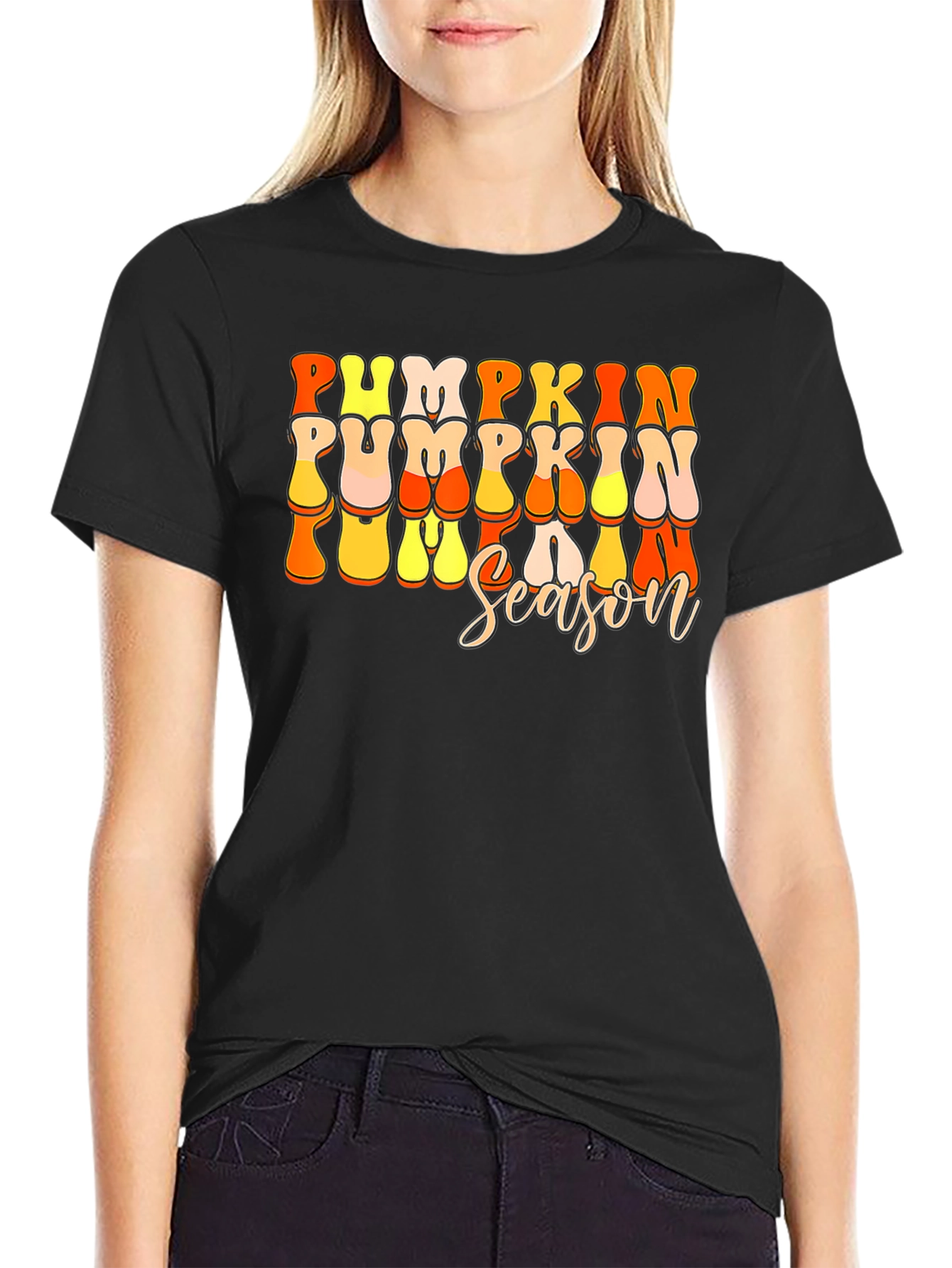 Pumpkin Season Graphic Tee - Fall Apparel