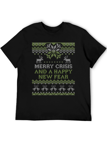 Merry Crisis Ugly Christmas Sweater T-Shirt