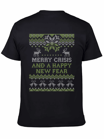 Merry Crisis Ugly Christmas Sweater T-Shirt
