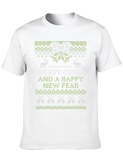 Merry Crisis Ugly Christmas Sweater T-Shirt