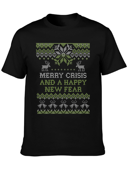 Merry Crisis Ugly Christmas Sweater T-Shirt
