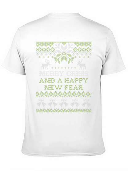 Merry Crisis Ugly Christmas Sweater T-Shirt