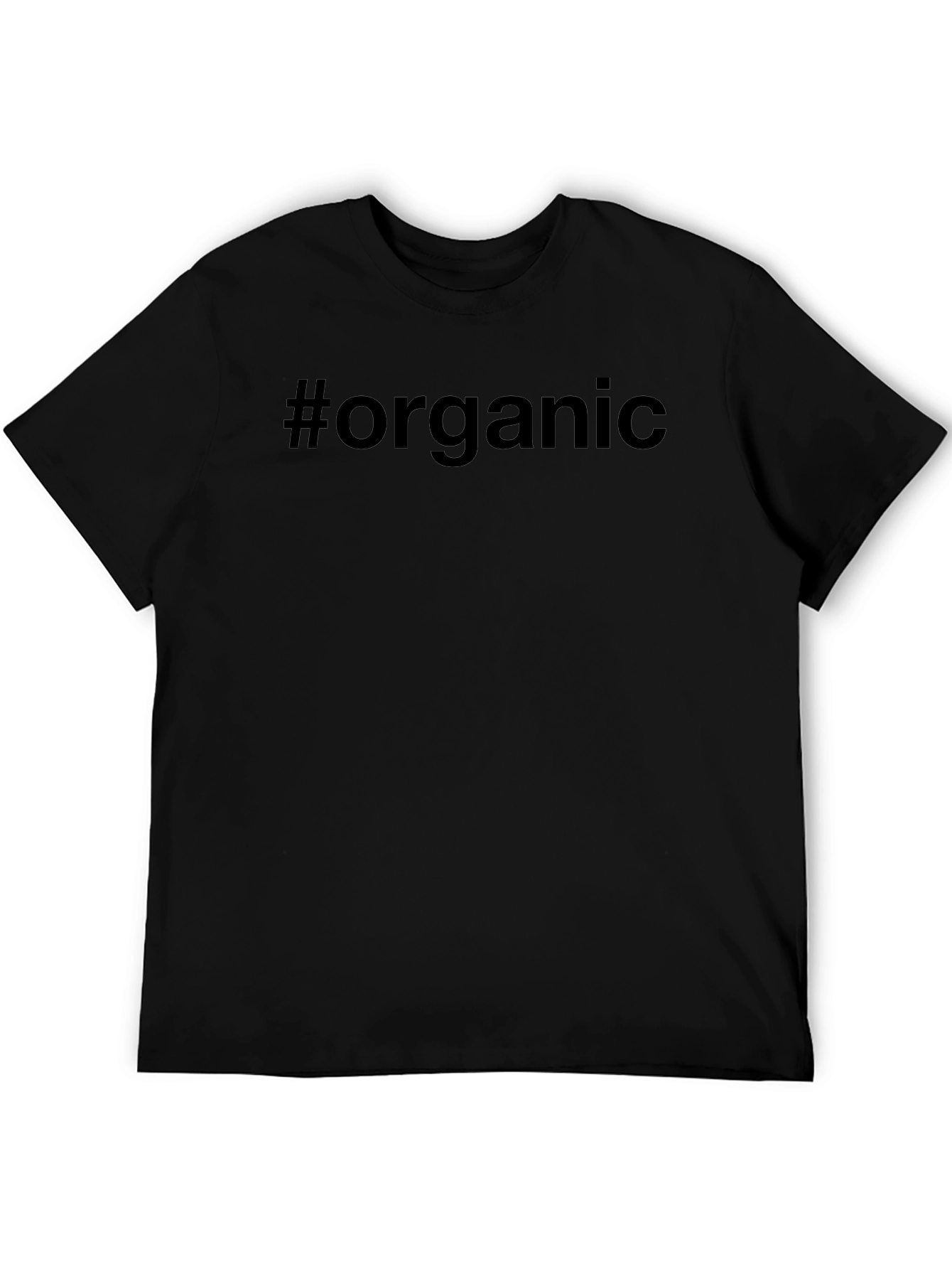 #organic Black T-Shirt