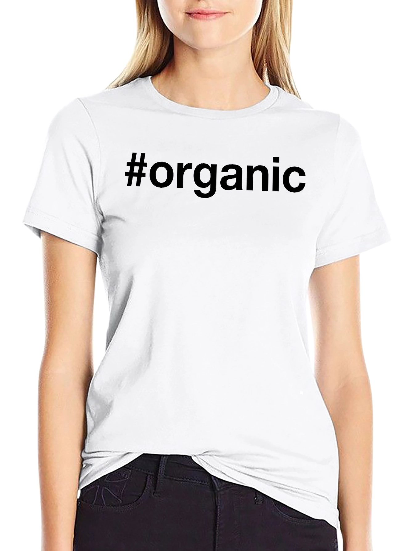 #organic Black T-Shirt