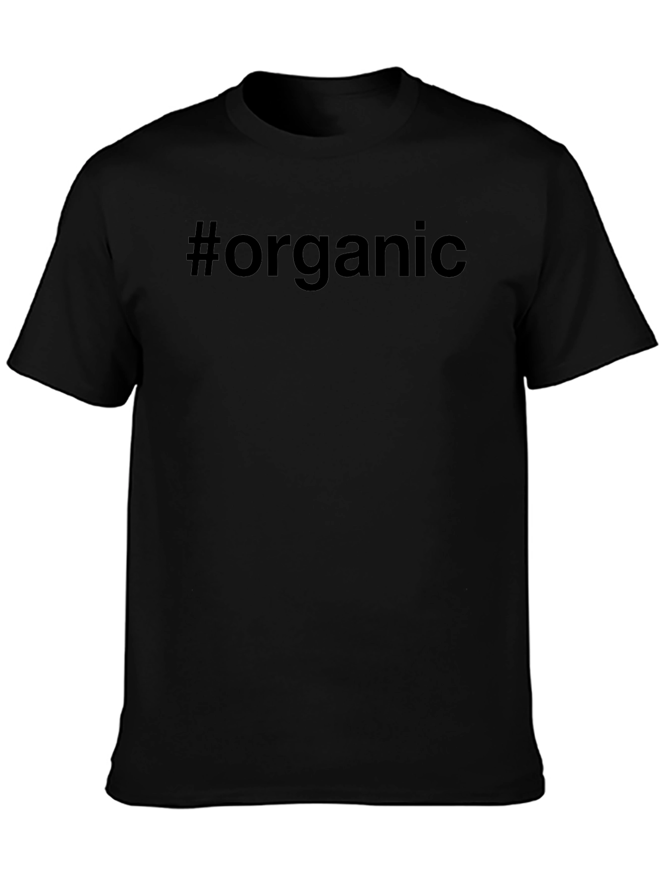 #organic Black T-Shirt