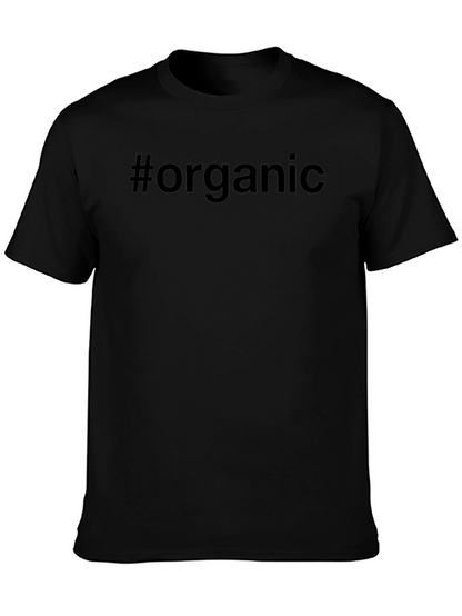 #organic Black T-Shirt
