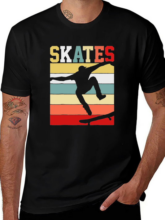 Retro Skates T-Shirt - Vintage Style Skateboarder Tee