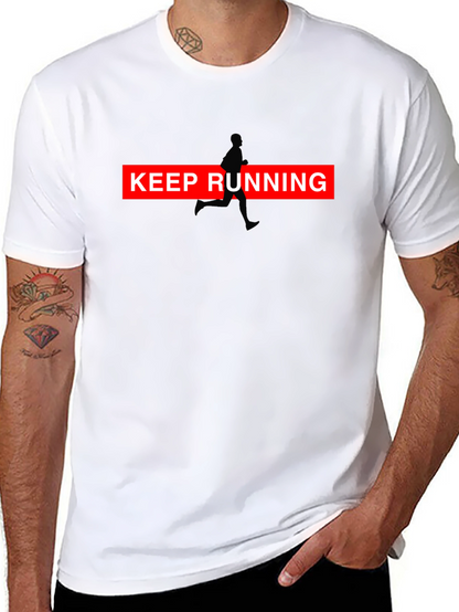 Keep Running Graphic Tee - Black