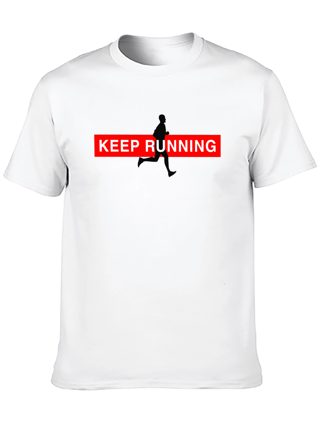 Keep Running Graphic Tee - Black