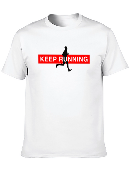 Keep Running Graphic Tee - Black