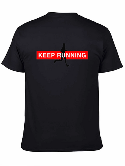 Keep Running Graphic Tee - Black