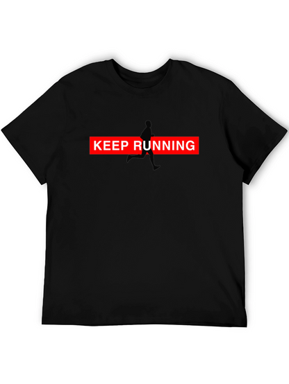 Keep Running Graphic Tee - Black